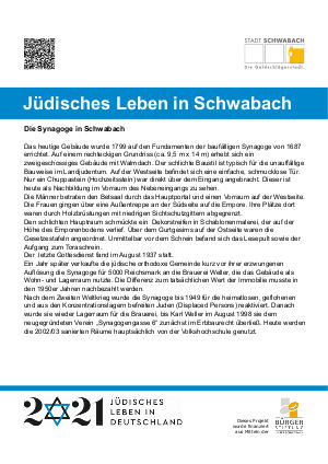 Die Synagoge in Schwabach
