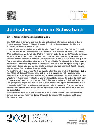 Ein Hoffaktor in der Glockengießergasse 3