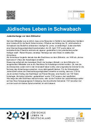 Judenherberge vor dem Zöllnertor