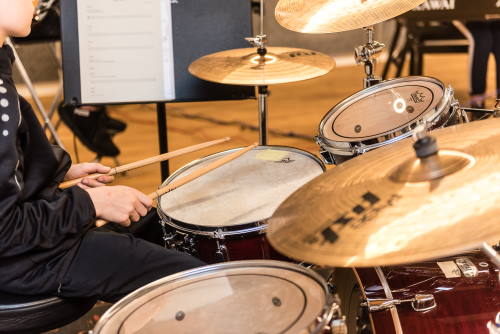 Nahaufnahme eines Schalgzeugs