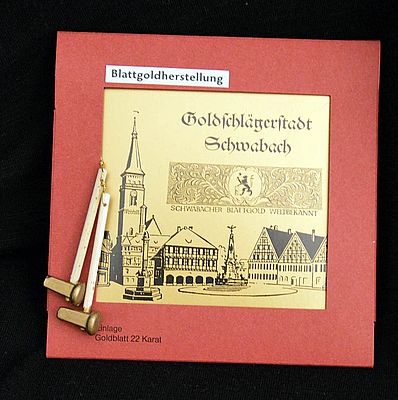 Blattgoldbchlein mit Hmmerchen 400 