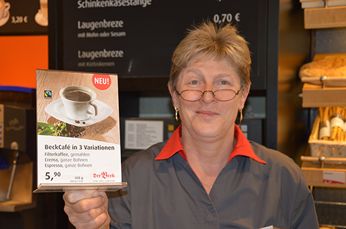 Mitarbeiterin der Bäckerei Der Beck