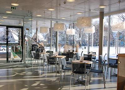 Innenansicht des Cafes im Stadtmuseum