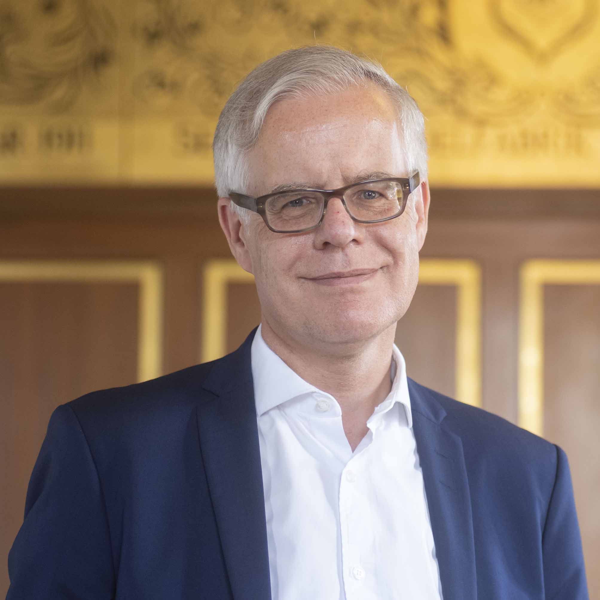 Referent Knut Engelbrecht im Goldenen Saal