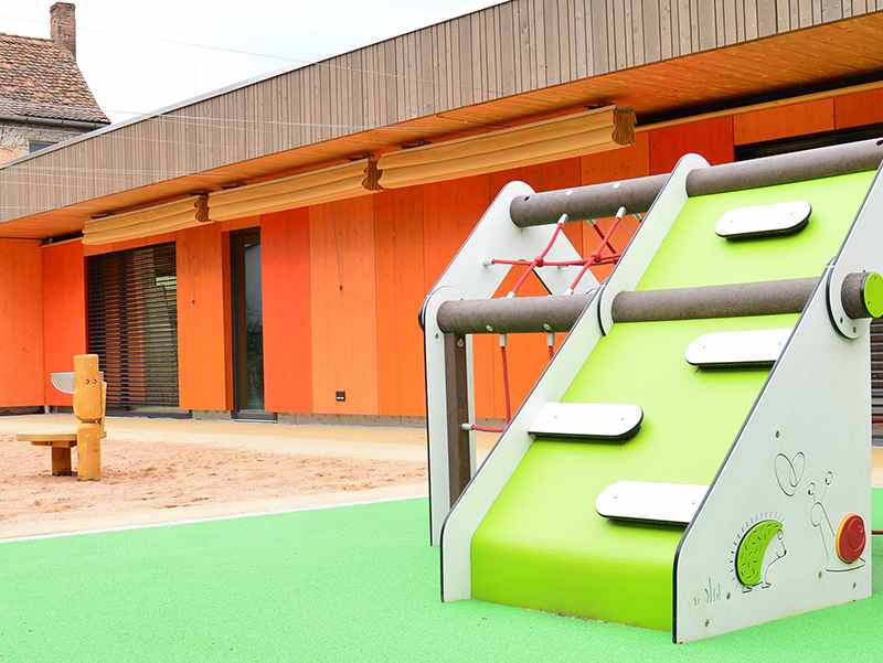 Außenbereich der Krippe