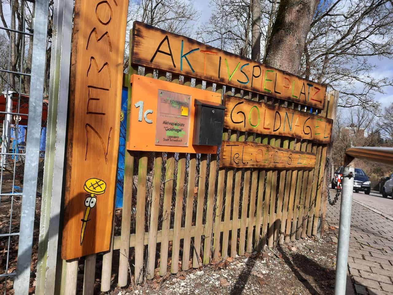 Eingangsbereich des Aktivspielplatzes