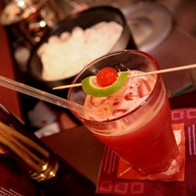 Foto gefülltes Cocktailglas