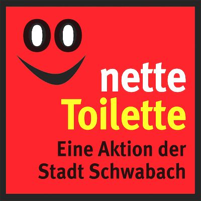 Foto Schriftzug Nette Toilette