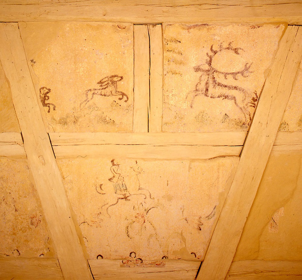 Deckenmalerei Hasenjagd