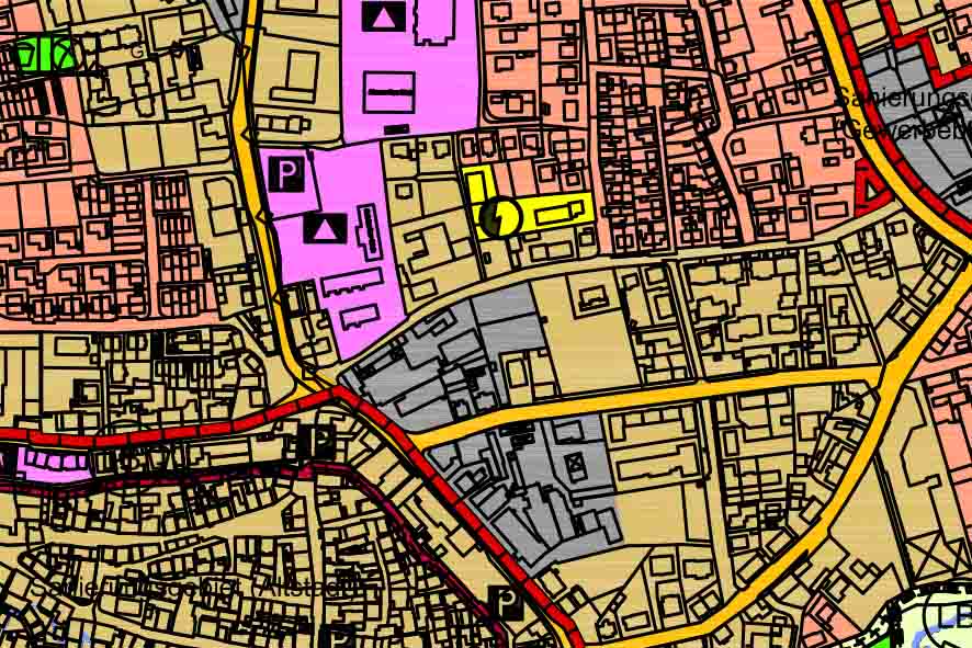 Ausschnitt aus dem Flächennutzungsplan